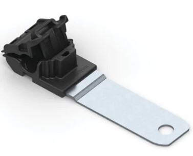 HT.151.01422 RATCHET P-CLAMP : RCA180LM8..FIXING ELEMENT 167.2X34.9 MM, BUNDLE DIAMETER: 6.2-13.7 MM, M8, BLACK..